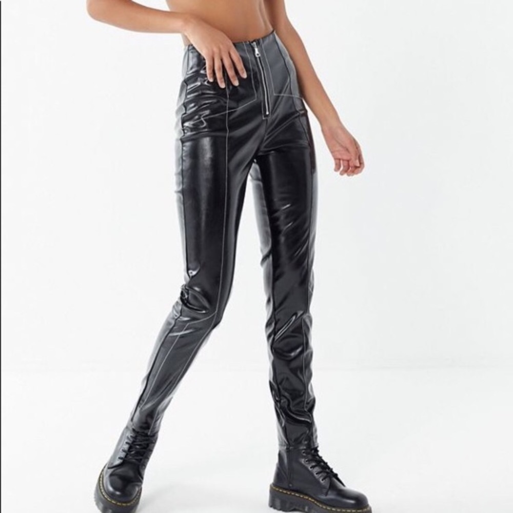 I.am.gia Winona black vegan leather high rise pant